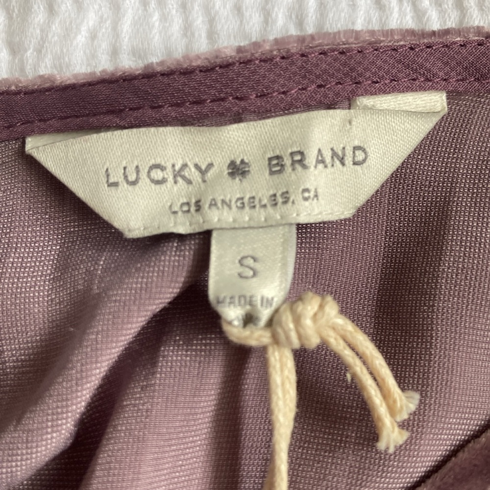 Lucky Brand Brown and Red Sundress Spaghetti Strap Sleeveless - Picture 2 of 4